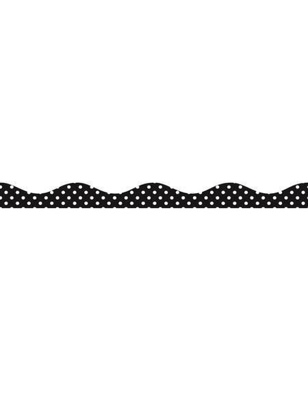 WHITE DOTS MAGNETIC BORDER