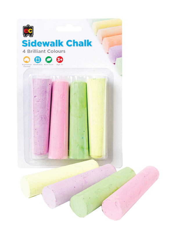 Chalk-Sidewalk Fluoro 4pcs