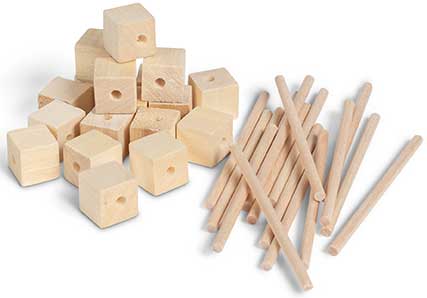 Natural Construct & Play - Set of 300