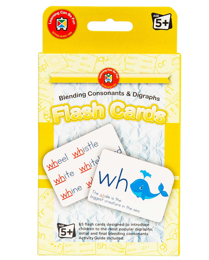 Blending Consonants & Digraphs Flash Cards
