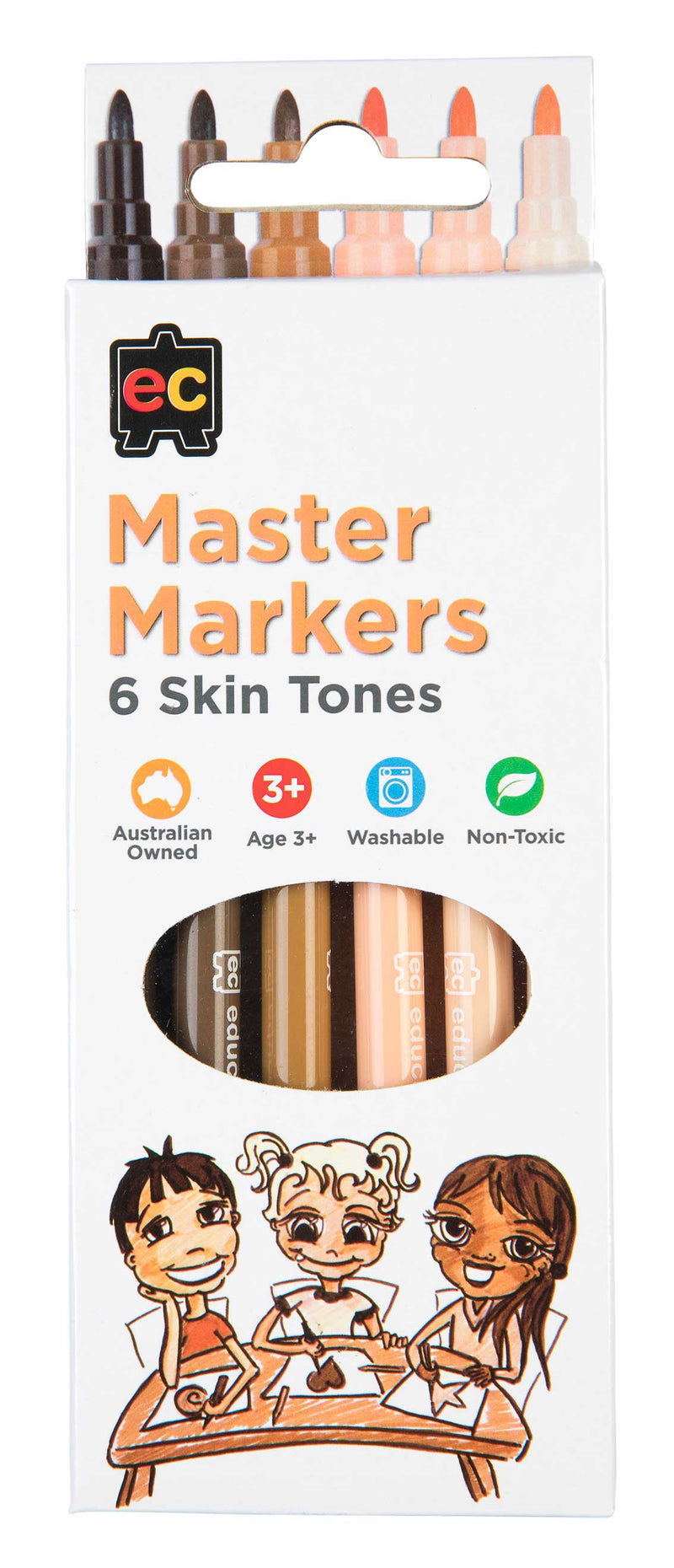 Master Markers Skin Tone - Pack of 6