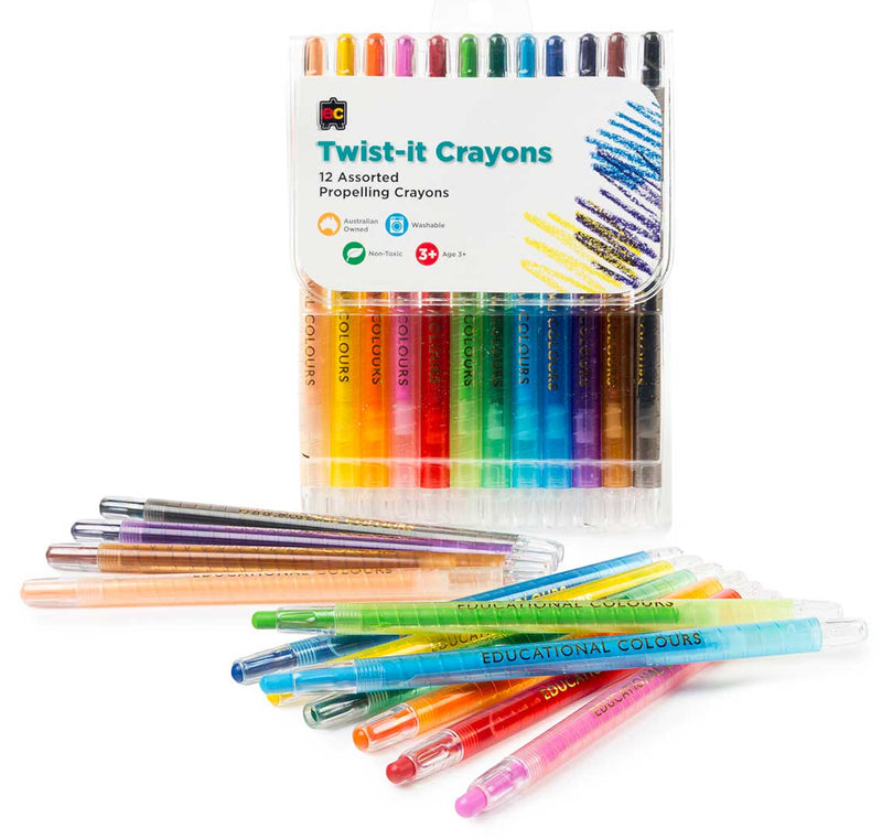 Twist-It Crayons - Pack of 12