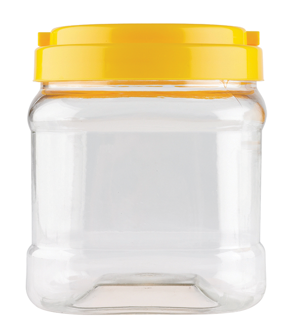 Clear Jar with Screw on Lid 1.5 Litre