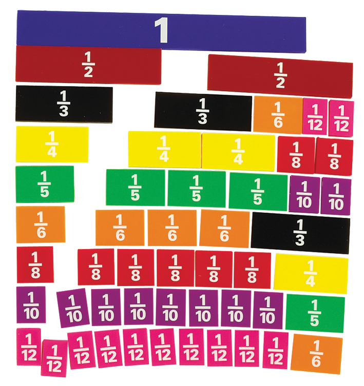 Fraction Tiles 51pc + Tray
