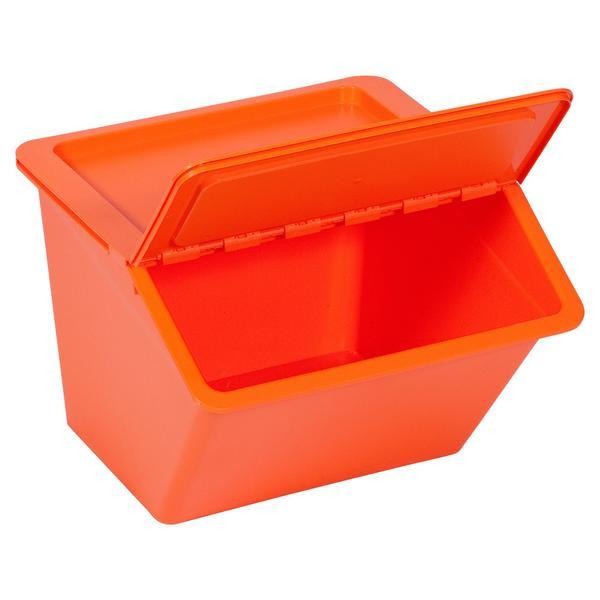 Stackable Storage Container with Flap Lid