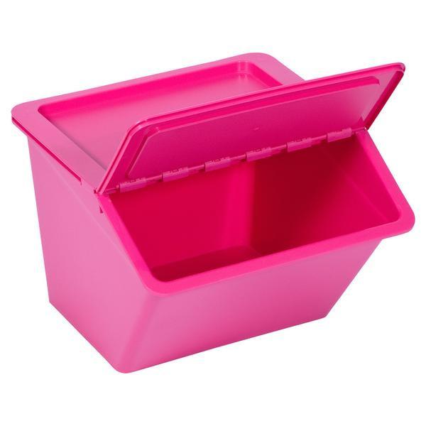 Stackable Storage Container with Flap Lid