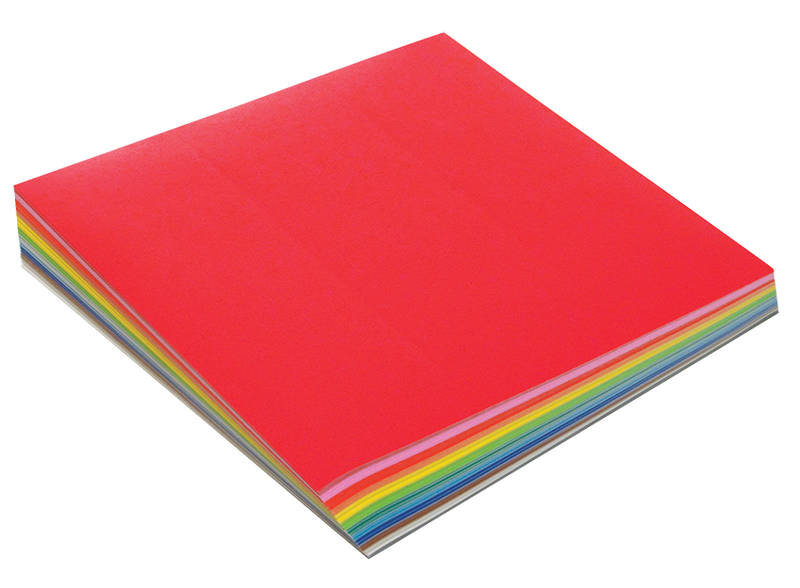 Adhesive Paper Squares - Assorted - Pack of 100