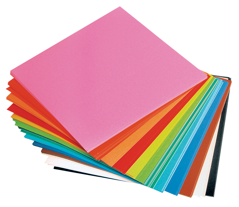 Adhesive Paper Squares - Assorted - Pack of 100