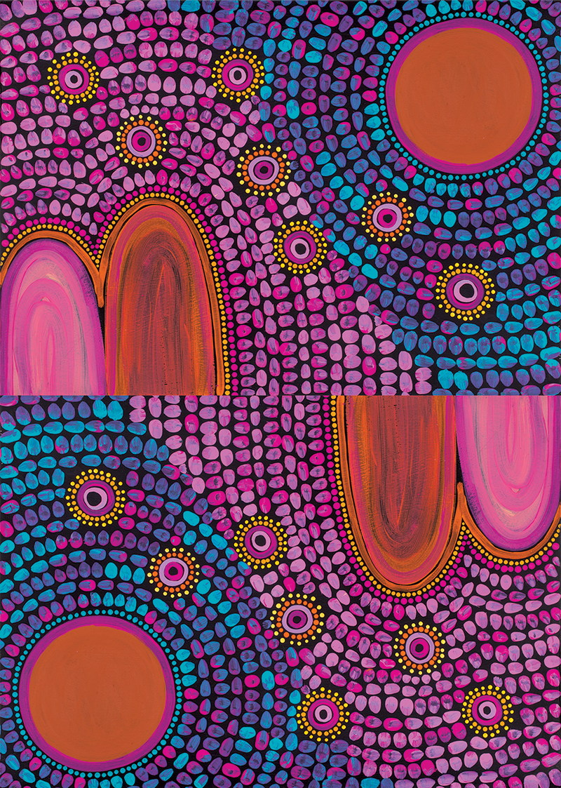 Contemporary Australian Indigenous Pattern Paper
