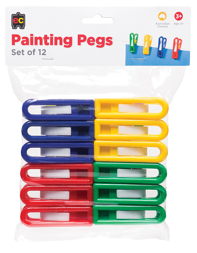 Painting Pegs - Pack of 12