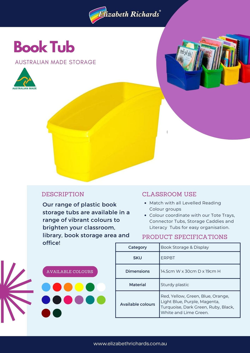 Plastic Book and Storage Tubs